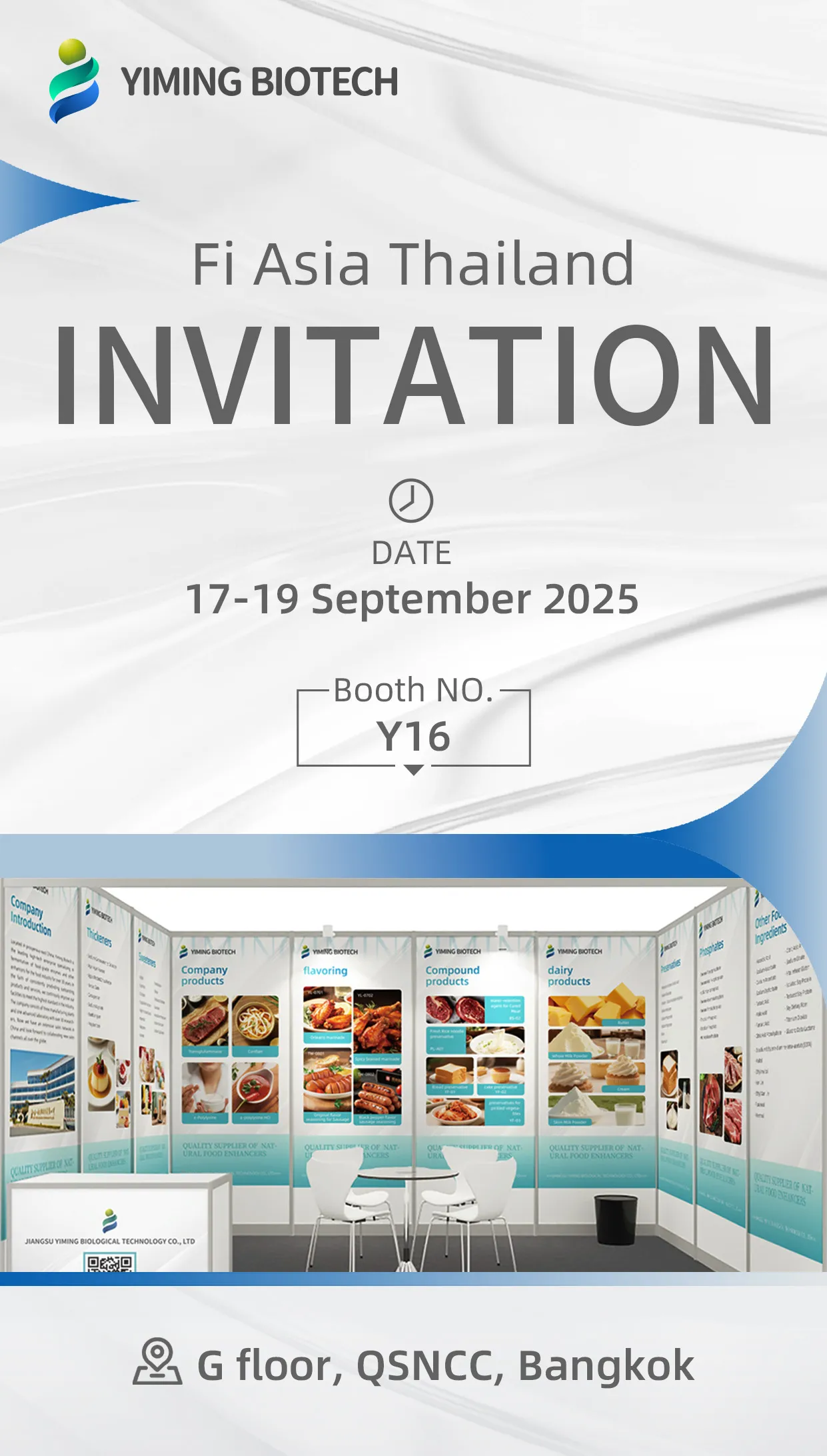 Invitation | Yiming Biotech Fi Asia Thailand 2025